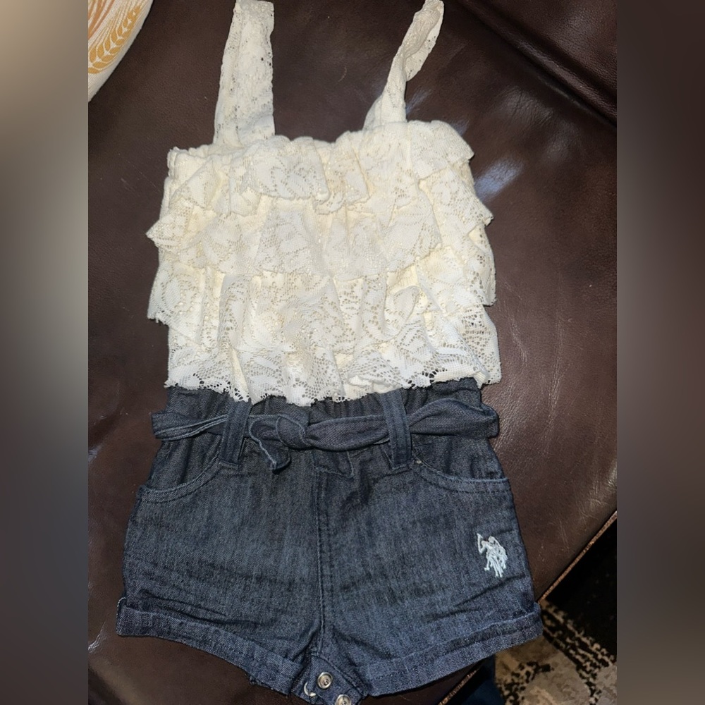 U.S POLO ASSN one piece romper 12M